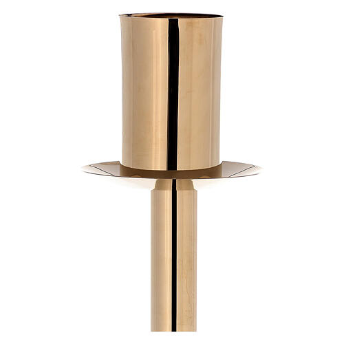 Modern Paschal Candle Holder in gold-plated bronze 3