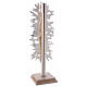 Paschal Candle Holder with resurrected Christ in silver cast brass s8