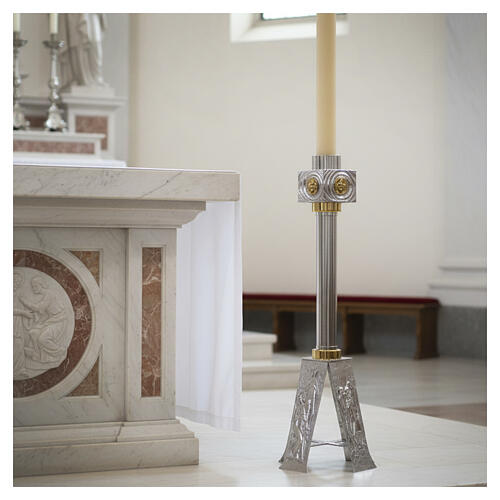 Osterkerzeständer 80 cm zweifarbigen Messing 2