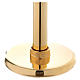 Candle holder for Easter candle in golden metal 60 cm s3