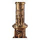 Molina Paschal candle holder with four Evangelists, twelve Apostles, Crucifixion, and Resurrection in brass, 47 in s2