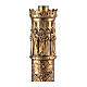 Candelabro porta-círio pascal Molina 4 evangelistas 12 apóstolos crucificação ressurreição latão 120 cm s3
