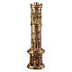 Candeliere portacero pasquale 120 cm 4 evangelisti 12 apostoli crocifissione resurrezione ottone Molina s1