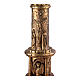Candeliere portacero pasquale 120 cm 4 evangelisti 12 apostoli crocifissione resurrezione ottone Molina s2