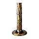 Candeliere portacero pasquale ottone nascita Cristo, crocifissione resurrezione Molina 110 cm  s3