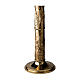 Candeliere portacero 110 cm pasquale nascita Cristo crocifissione resurrezione ottone argentato Molina s3