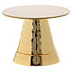 Monstrance throne, gilded cone shaped base for monstrance with c s1