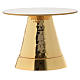 Monstrance throne, gilded cone shaped base for monstrance with c s2