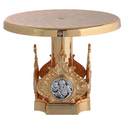 Monstrance throne in brass with 4 evangelists 4