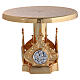 Monstrance throne in brass with 4 evangelists s5