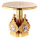 Monstrance throne in brass with 4 evangelists s6