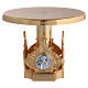 Monstrance throne in brass with 4 evangelists s1