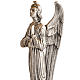 Kleiner Thron aus Messing mit Engeln und Lamm aus Bronze s3