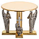 Monstrance throne in brass with angels and Lamb in bronze s1