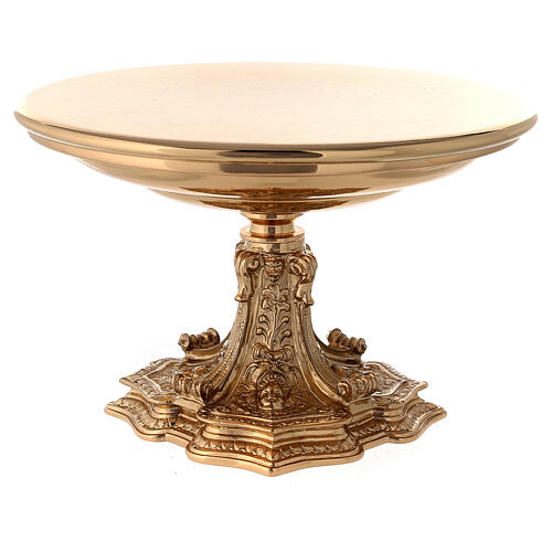 Monstrance throne in gold-plated brass 1