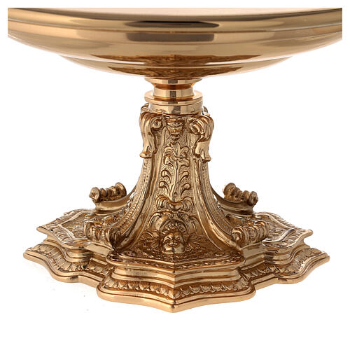 Monstrance throne in gold-plated brass 2