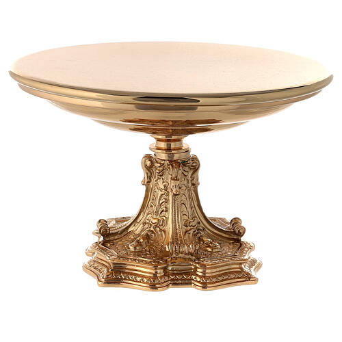 Monstrance throne in gold-plated brass 3