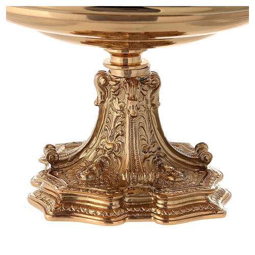 Monstrance throne in gold-plated brass 4