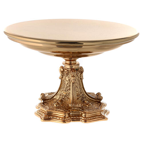 Monstrance throne in gold-plated brass 5