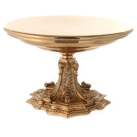 Monstrance throne in gold-plated brass