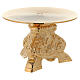 Monstrance throne made of golden brass measuring 15cm s3