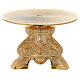 Monstrance throne made of golden brass measuring 15cm s2