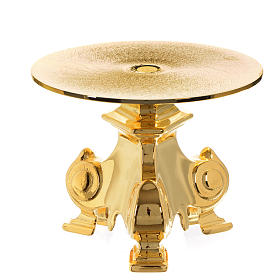 Monstrance throne in gold plated brass 12cm h