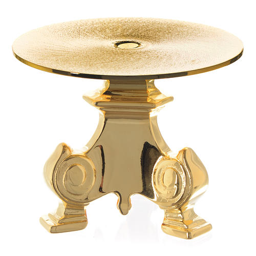 Monstrance throne in gold plated brass 12cm h 2