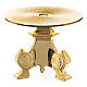 Monstrance throne in gold plated brass 12cm h s2