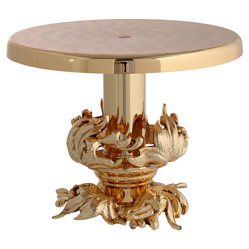 Tronetto 18 cm in ottone fuso dorato 1