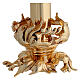 Monstrance stand in gold-plated brass 7 inch tall s2