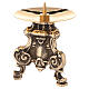 Monstrance in polished brass, baroque style s3