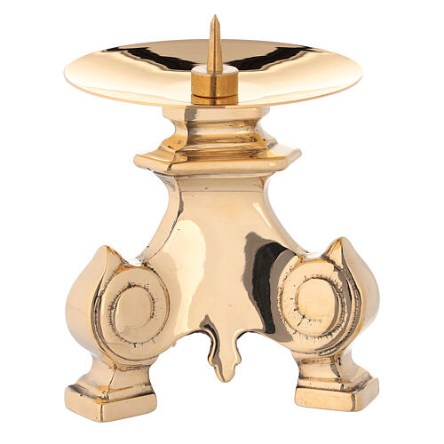 Monstrance stand with spike in cast brass 1