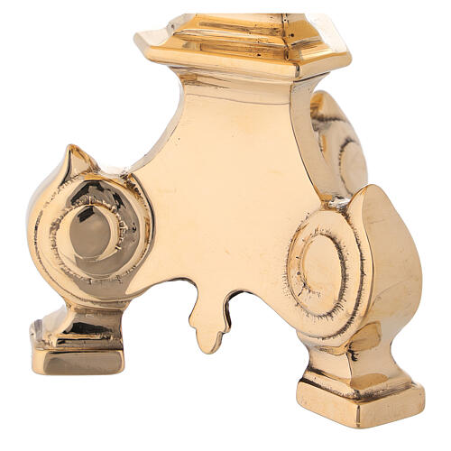 Monstrance stand with spike in cast brass 2