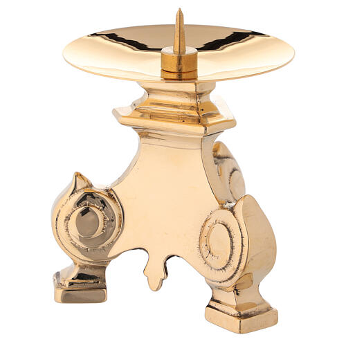 Monstrance stand with spike in cast brass 3