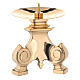 Monstrance stand with spike in cast brass s1