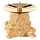 Monstrance column capital-shaped with spike in brass s1