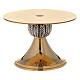Thabor table 24-karat gold plated brass with spikes pattern on node s3