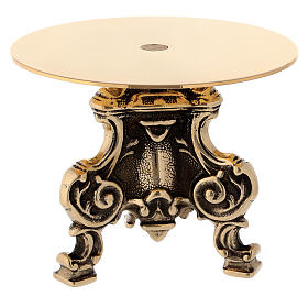 Rococo round monstrance stand tabor 15x15 cm