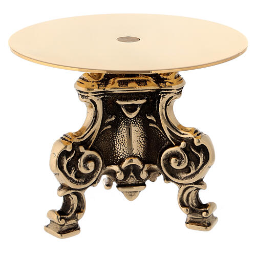 Rococo round monstrance stand tabor 15x15 cm 1