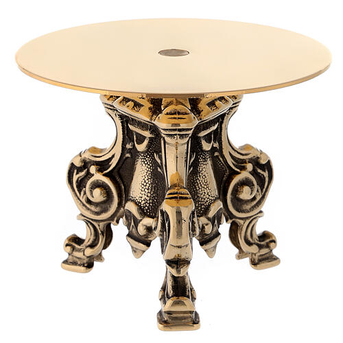 Rococo round monstrance stand tabor 15x15 cm 2