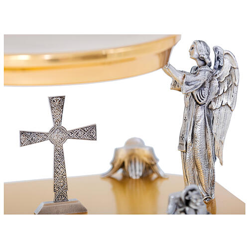 Monstrance base 24kt gold and silver finish 2