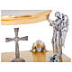 Monstrance base 24kt gold and silver finish s2