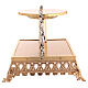 Baroque-style 24k gold-plated cast brass stand, 12 in s7