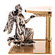 Monstrance stand 24k gold cast brass, baroque model, 30 cm s4