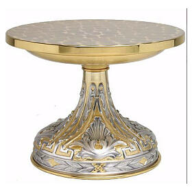 Tronetto bicolore decoro fregi foglie d'Acanto diam 28 cm