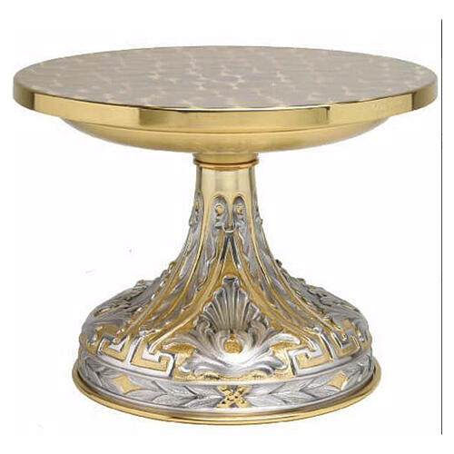 Tronetto bicolore decoro fregi foglie d'Acanto diam 28 cm 1