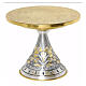 Chiseled monstrance stand Ø28 cm with palmette and acanthus leaf decoration s1