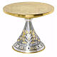 Chiseled monstrance stand Ø28 cm with palmette and acanthus leaf decoration s1