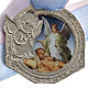 Medal, cradle decoration with double ribbon s2